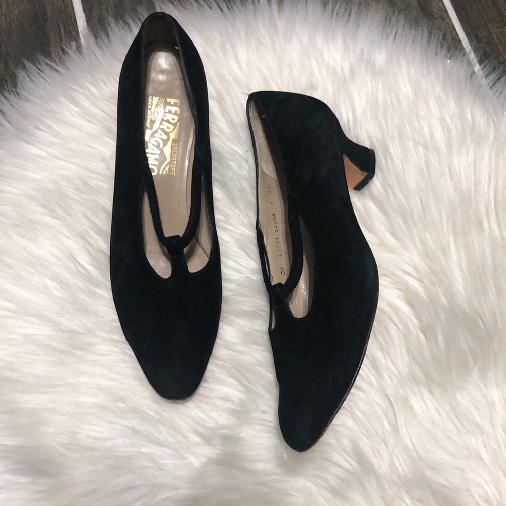 Salvatore Ferragamo suede leather shoes